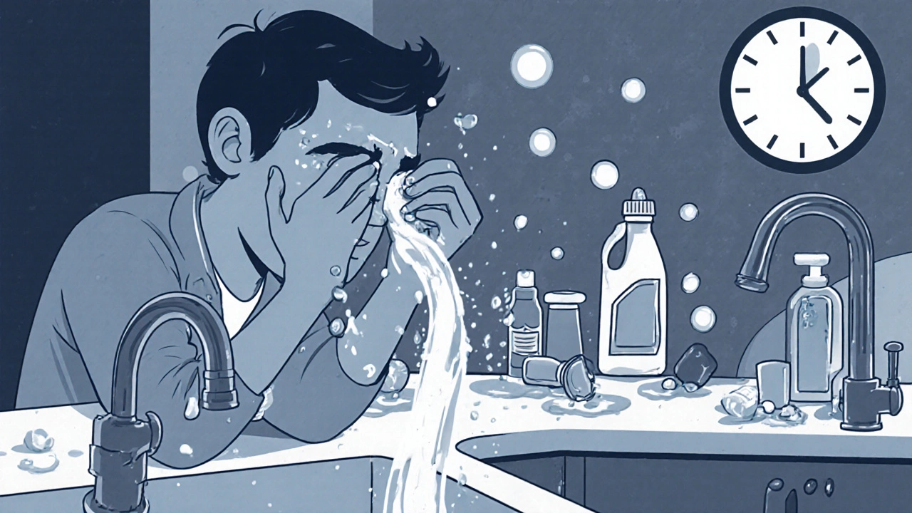 Ocular Trauma: What to Do Immediately After a Chemical Splash in the Eye