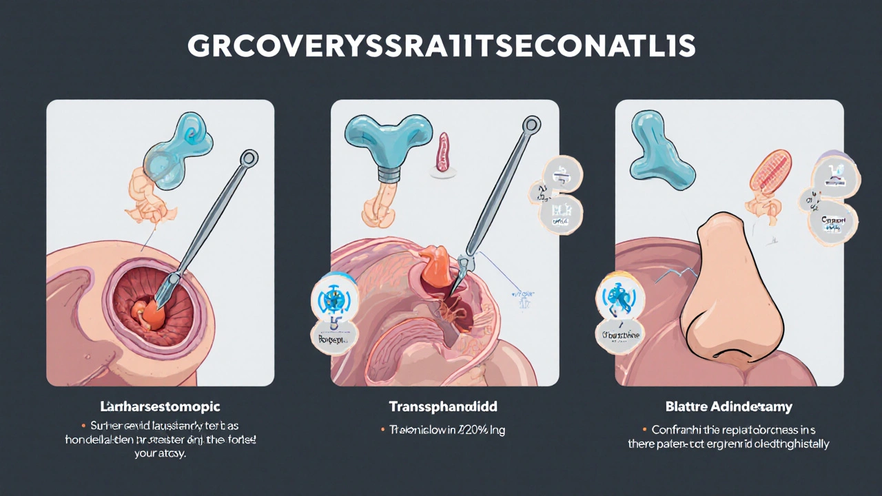 Side-by-side surgical approaches for Cushing’s syndrome: pituitary, adrenal, and bilateral removal techniques.