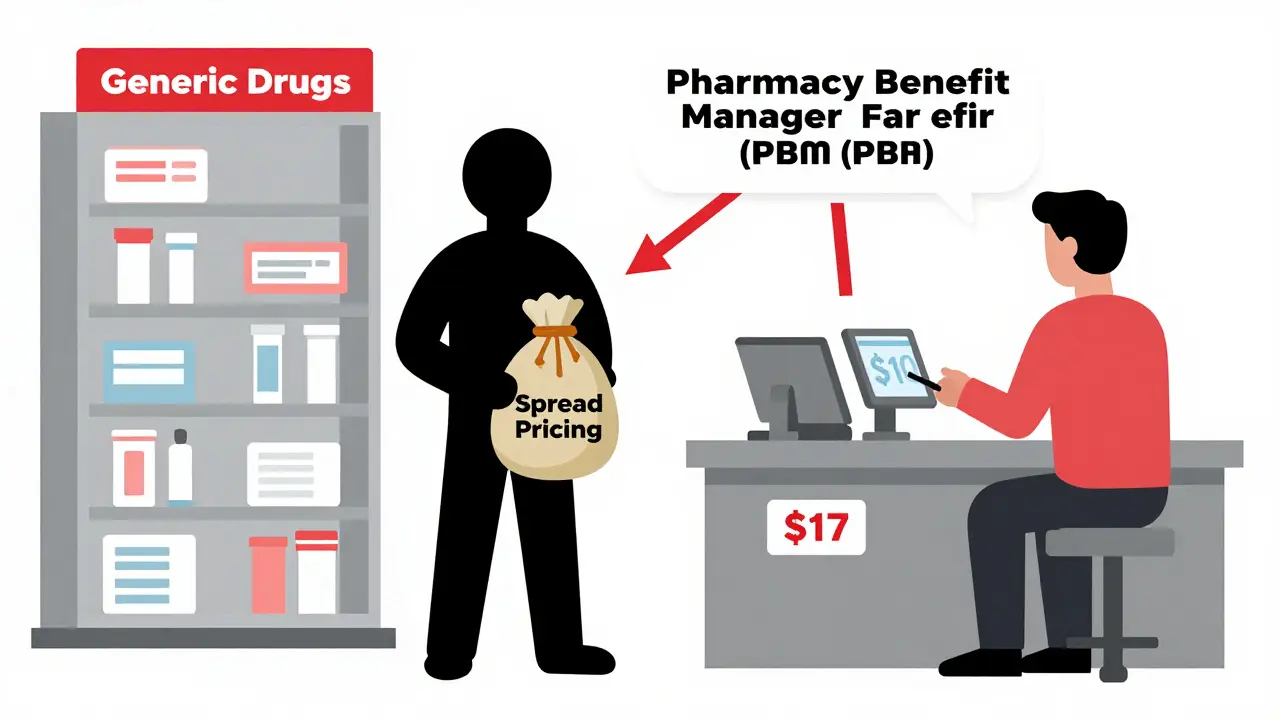 Shadowy PBM figure profiting from spread pricing between pharmacy and patient payment