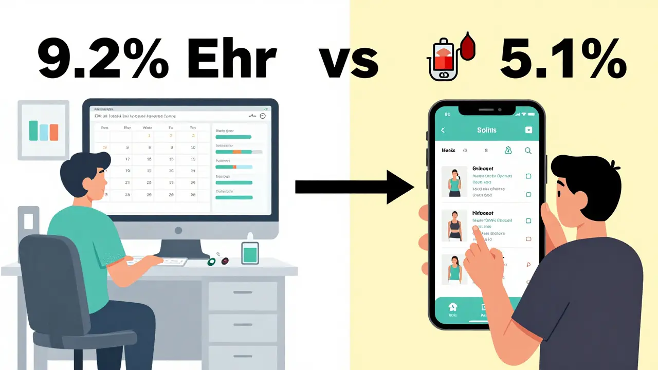 Side-by-side comparison of medical clinic care versus commercial weight program, highlighting greater weight loss and health improvements.